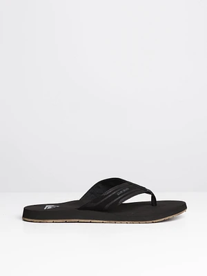 MENS QUIKSILVER MONKEY WRENCH BLACK/BROWN SANDALS - CLEARANCE