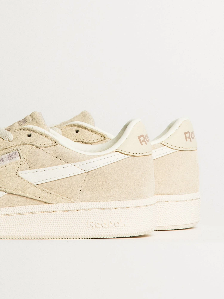 WOMENS REEBOK CLUB C GROUNDS UK SNEAKER - CHALK