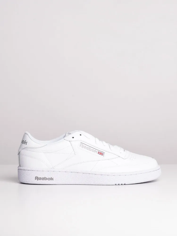 MENS REEBOK CLUB C 85 WHITE/SHEER GREY SNEAKERS