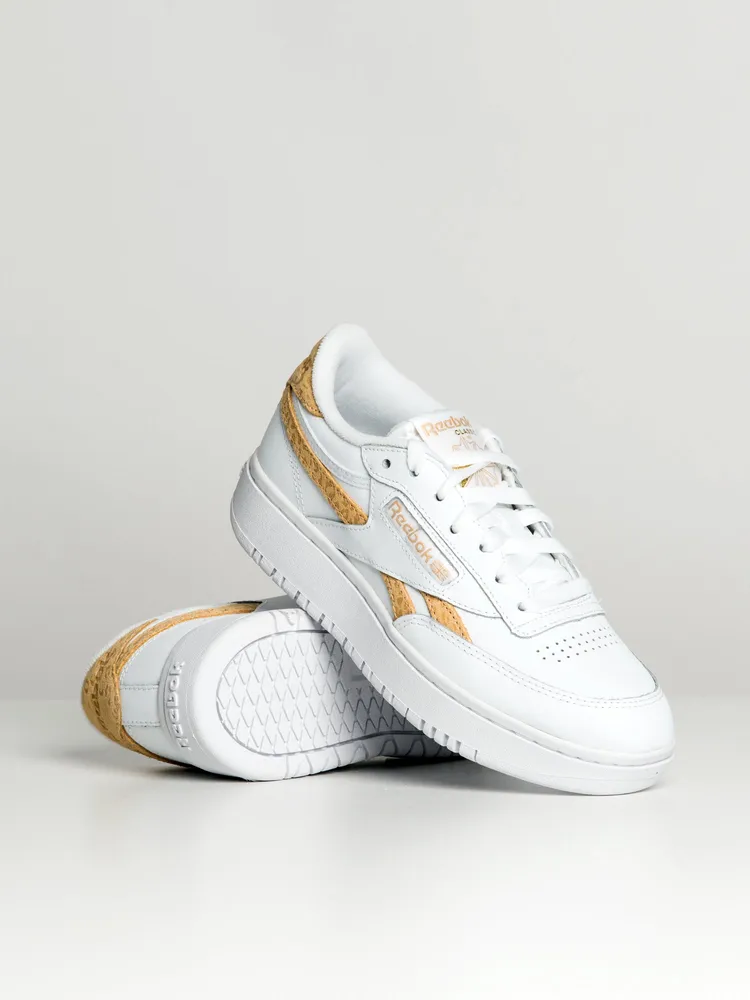 WOMENS REEBOK CLUB C DOUBLE SNEAKER - CLEARANCE