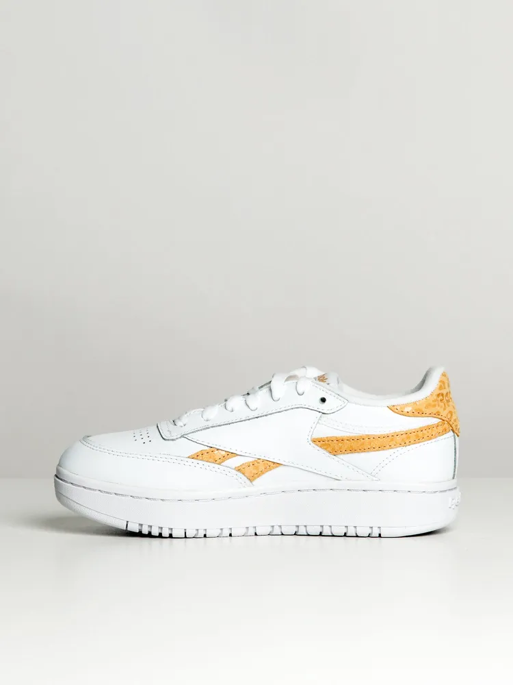 WOMENS REEBOK CLUB C DOUBLE SNEAKER - CLEARANCE