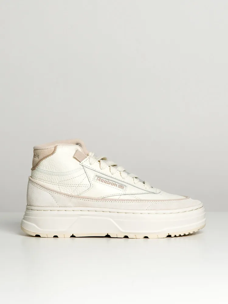 WOMENS REEBOK CLUB C GEO MID SNEAKER - CLEARANCE