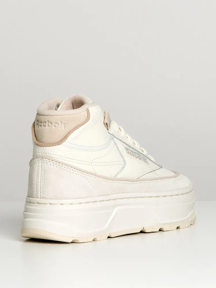 WOMENS REEBOK CLUB C GEO MID SNEAKER - CLEARANCE