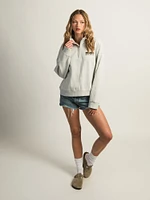 RIP CURL SURF PUFF QUARTER ZIP - GRIS