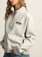 RIP CURL SURF PUFF QUARTER ZIP - GRIS