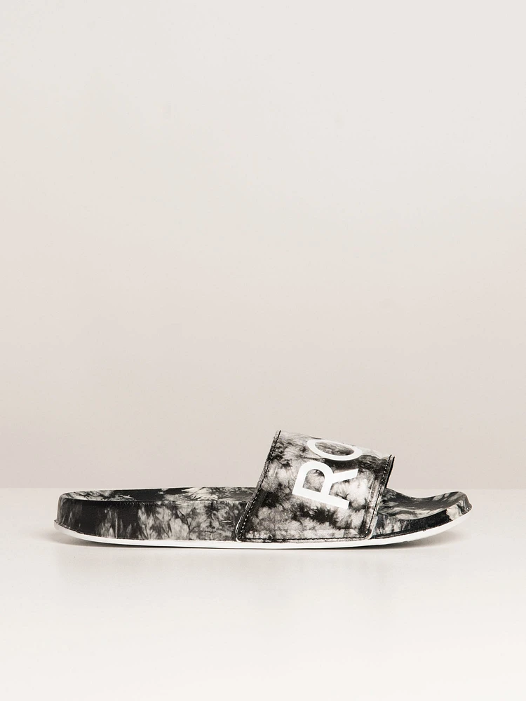 WOMENS ROXY SLIPPY PRINT SLIDE SANDAL