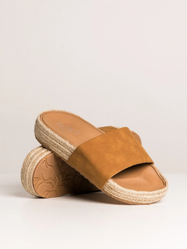 WOMENS ROXY SLIPPY ESPADRILLE SLIDE SANDAL - CLEARANCE