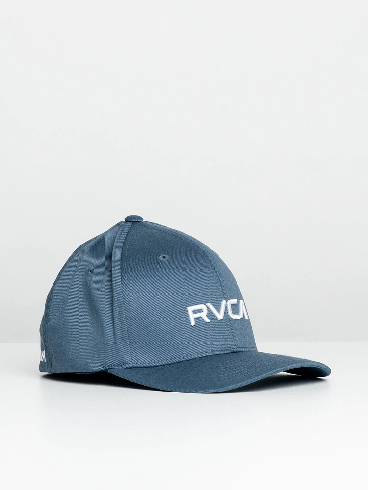 RVCA FLEXFIT HAT - GREY/BLUE CLEARANCE