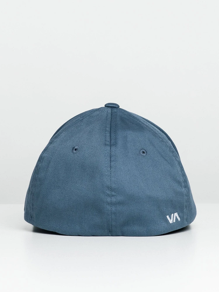 RVCA FLEXFIT HAT - GREY/BLUE CLEARANCE