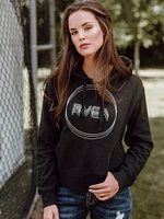 WOMENS TRI MOTORS PULLOVER HOODY - BLACK CLEARANCE