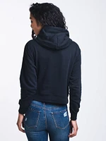 WOMENS TRI MOTORS PULLOVER HOODY - BLACK CLEARANCE