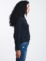 WOMENS TRI MOTORS PULLOVER HOODY - BLACK CLEARANCE