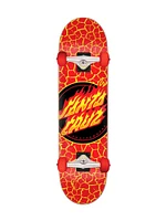 SANTA CRUZ COMPLETE FLAME DOT LARGE SKATEBOARD - CLEARANCE