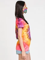 T-SHIRT TIE DYE À POIS CLASSIQUE POUR FEMMES