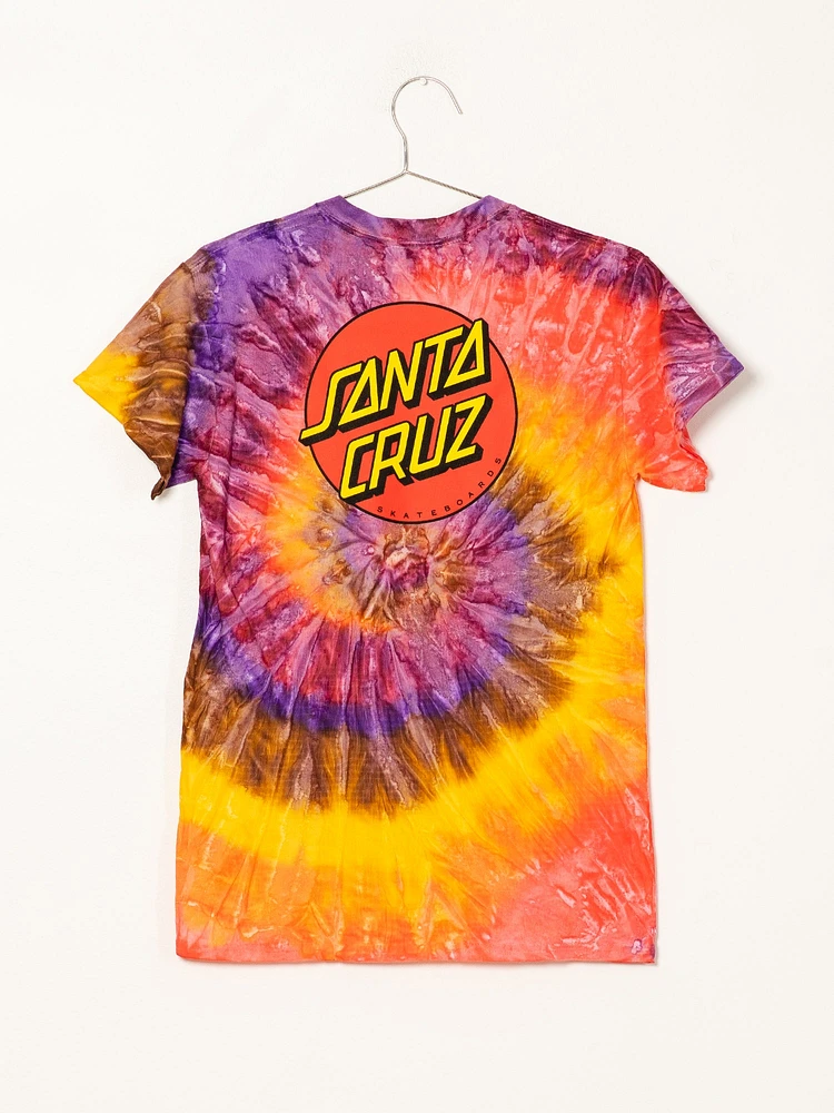 T-SHIRT TIE DYE À POIS CLASSIQUE POUR FEMMES