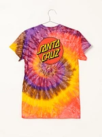 T-SHIRT TIE DYE À POIS CLASSIQUE POUR FEMMES