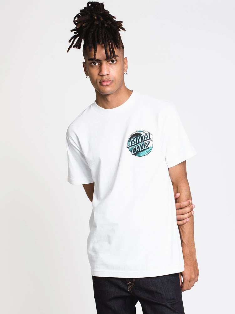 T-SHIRT À POIS EN FORME DE VAGUE POUR HOMME