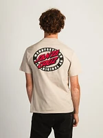 T-SHIRT LOURD SANTA CRUZ MFG OVAL DOT