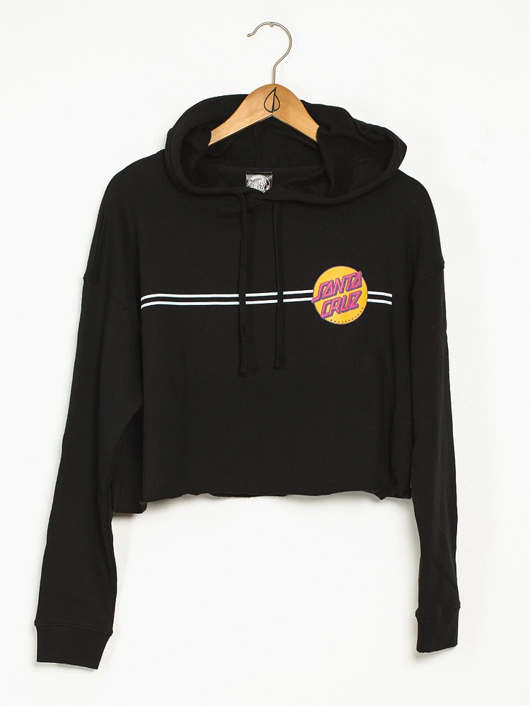 WOMENS OTHER DOT PULLOVER CROP HOODIE