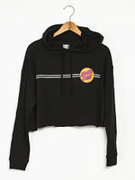 WOMENS OTHER DOT PULLOVER CROP HOODIE