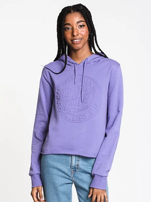 SANTA CRUZ MFG DOT CUTOFF PULLOVER HOODIE - CLEARANCE