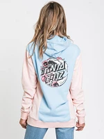 SANTA CRUZ WAVE POPY SLICE PULLOVER HOODIE - CLEARANCE