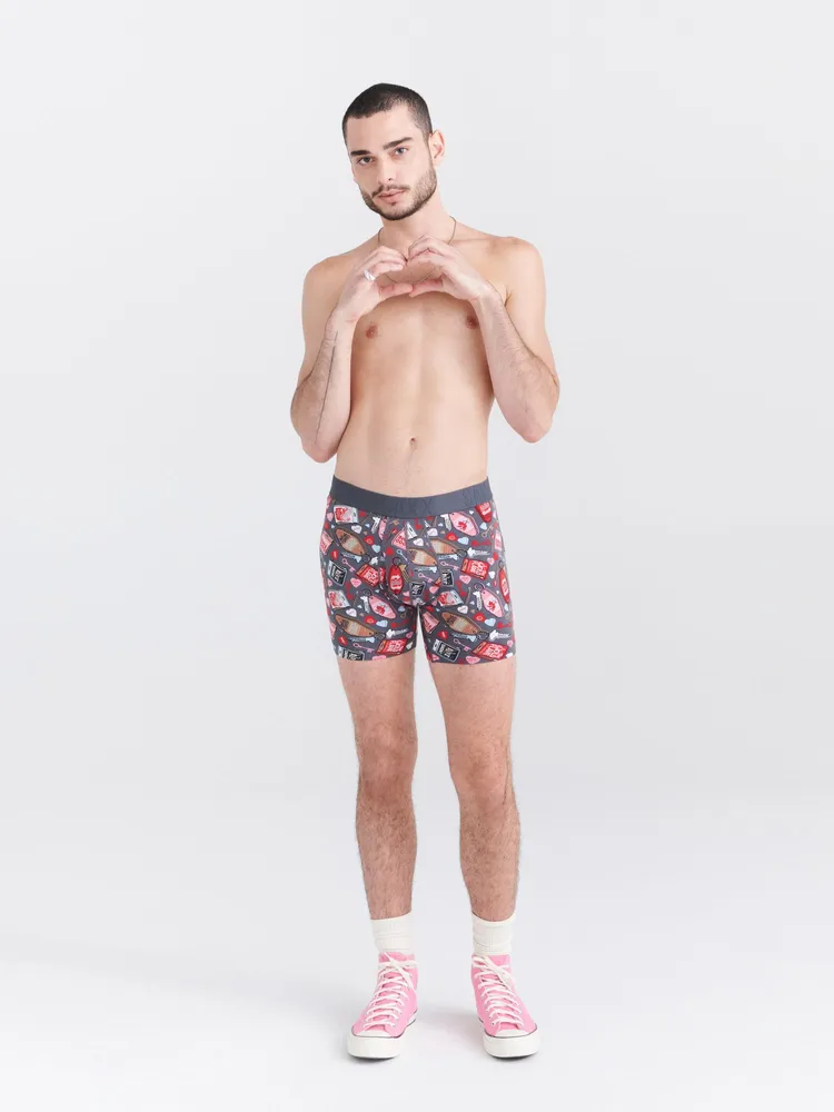 SAXX DROP TEMP COOLING COTTON BOXER BRIEFS