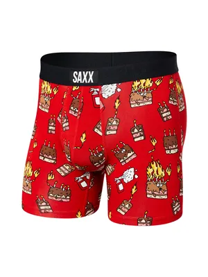 SAXX VIBE BOXER BRIEF- FIRED UP RED