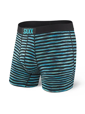 SAXX VIBE BOXER BRIEF - TEAL STRIPE CLEARANCE