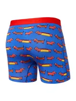 SAXX VIBE BOXER BRIEF- WEINER DOG BLEU