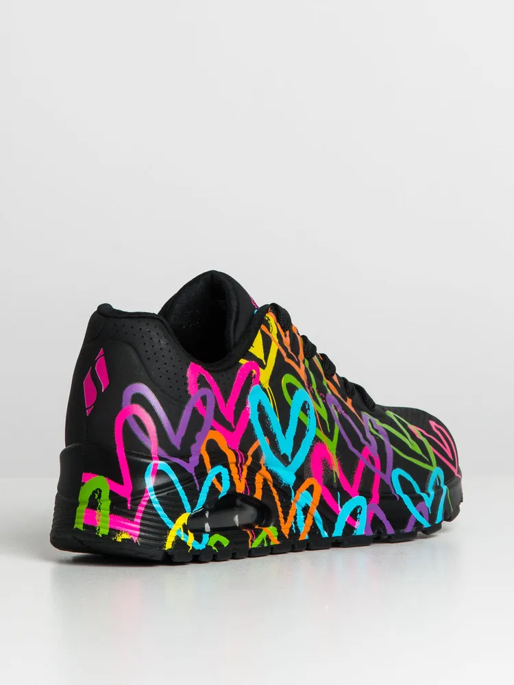 WOMENS SKECHERS UNO HIGHLIGHT LOVE