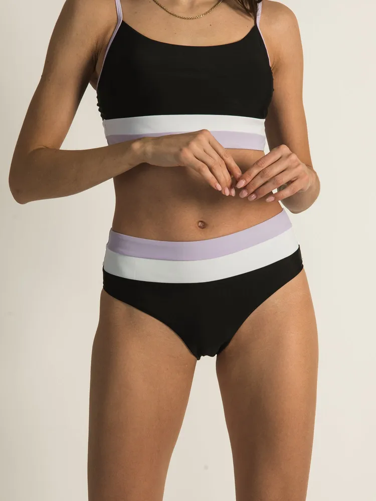 SKINNY DIP HIGH WAIST COLOUR BLOCK BOTTOM - CLEARANCE