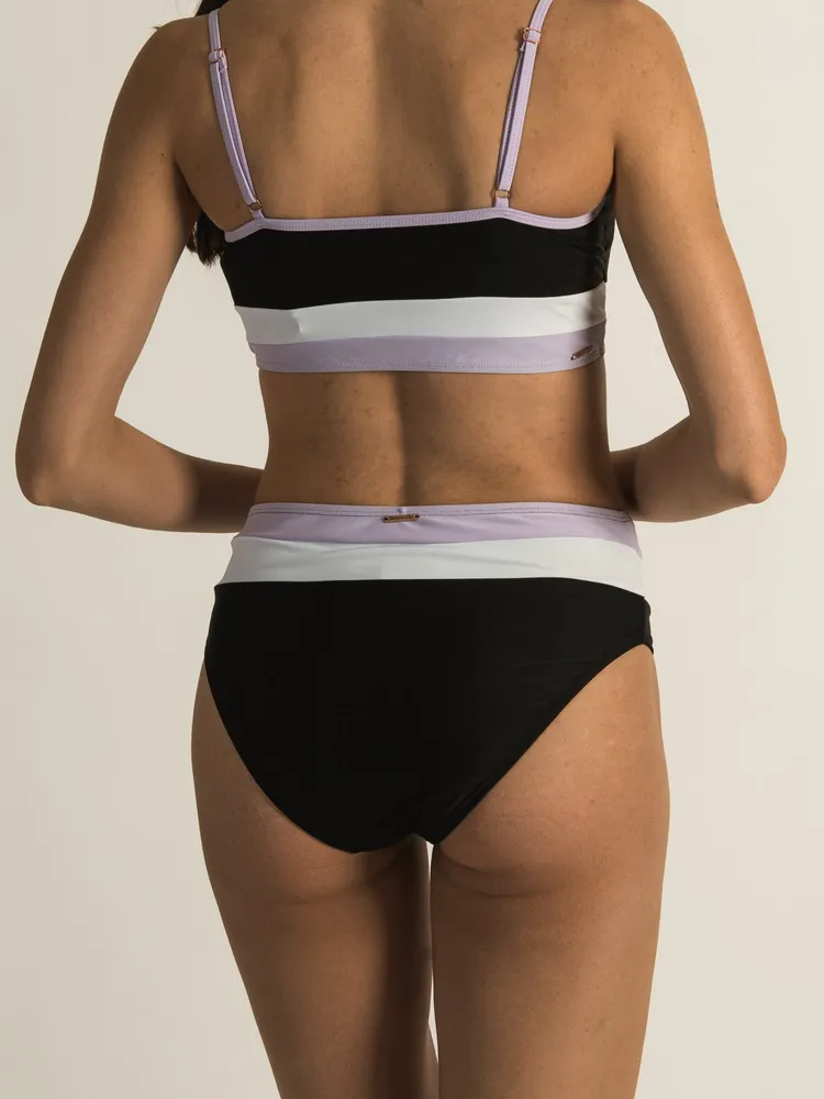 SKINNY DIP HIGH WAIST COLOUR BLOCK BOTTOM - CLEARANCE