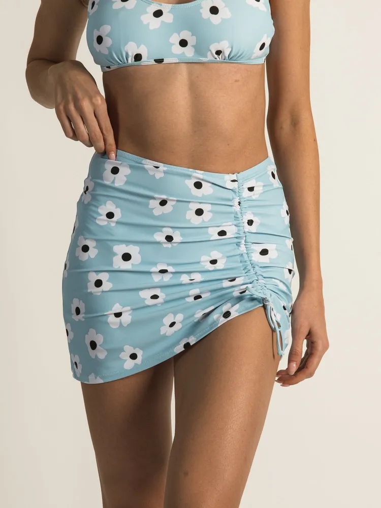 SKINNY DIP BIG DAISY SCRUNCH SKIRT