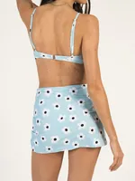 SKINNY DIP BIG DAISY SCRUNCH SKIRT