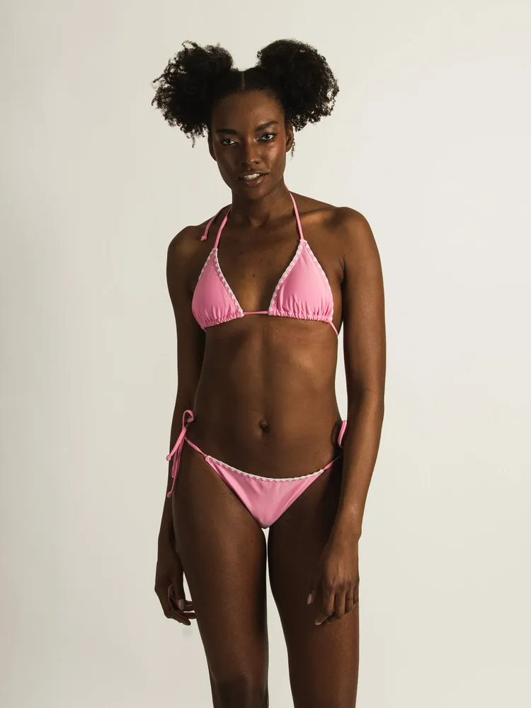 SKINNY DIP SUNADELIC SIDE TIE CROCHET BOTTOM