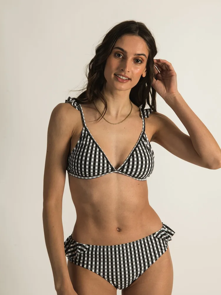 SKINNY DIP VICHY RUFFLE BRALETTE