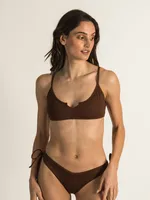 SKINNY DIP SUNTAN V SCOOP RIBBED BRALETTE - CLEARANCE