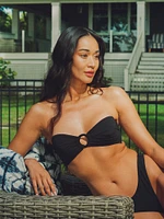 HAUT SKINNY DIP ZOE O-RING - NOIR