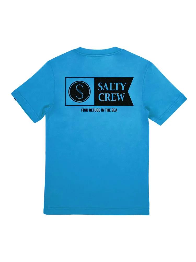 KIDS SALTY CREW YOUTH BOYS ALPHA FLAG T-SHIRT - CLEARANCE