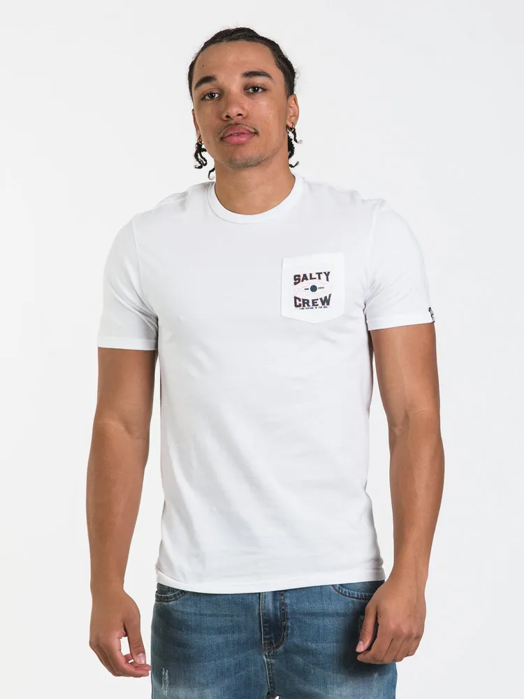 SALTY CREW TIGHT LINES PREMIUM POCKET T-SHIRT - CLEARANCE