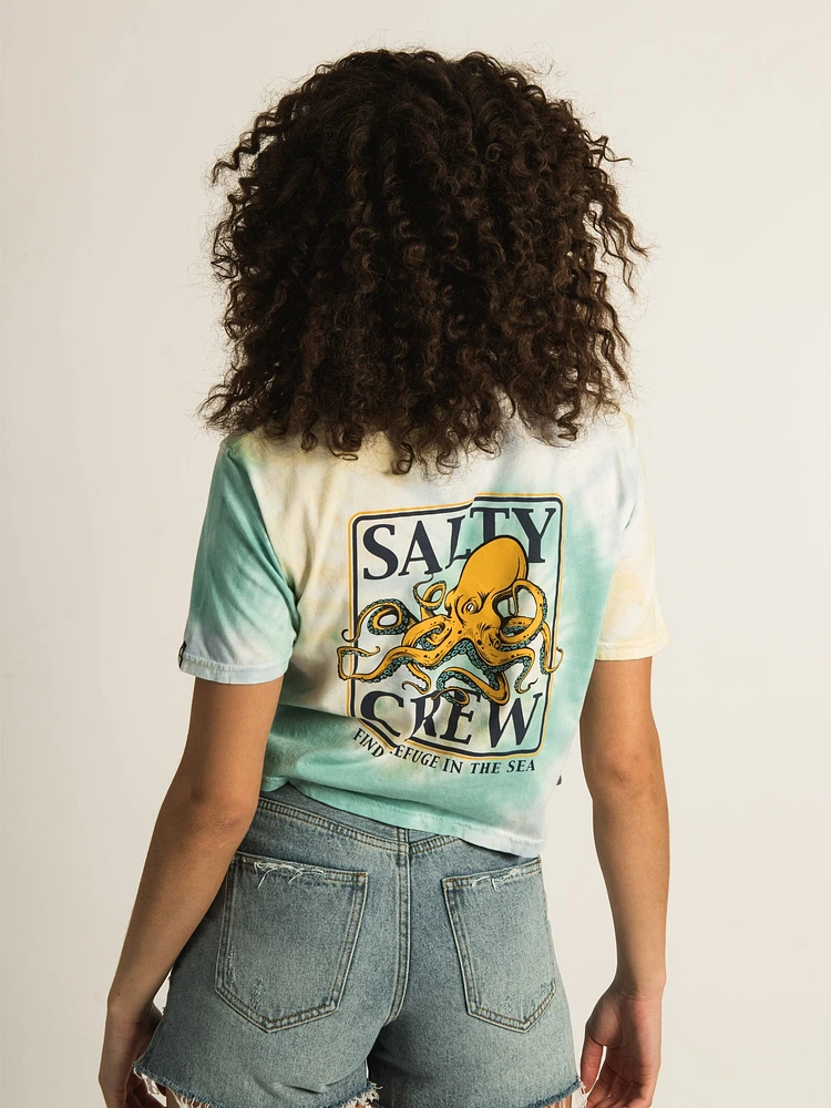 SALTY CREW INK SLINGER CROP BOYFRIEND T-SHIRT