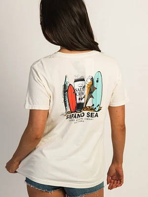 SALTY CREW SIP AND SEA BOYFRIEND T-SHIRT