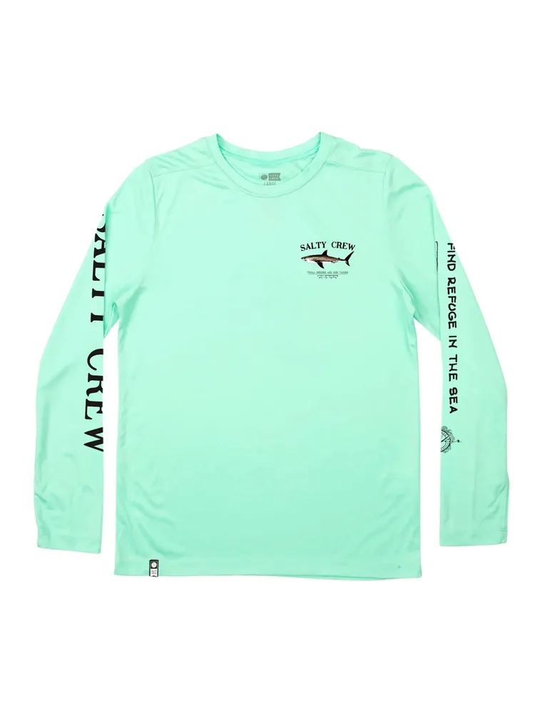 Salty Crew Bruce L/S Rashguard Men's Long-Sleeved T-Shirt, Mens