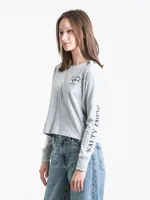 SALTY CREW BRUCE LONG SLEEVE CROP TEE - CLEARANCE