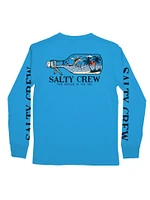 KIDS SALTY CREW YOUTH BOYS MESSAGE LONG SLEEVE TEE - CLEARANCE