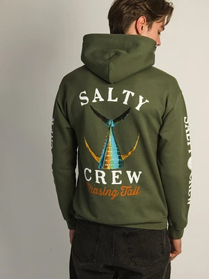 SALTY CREW TAILED PULLOVER HOODIE - MILITARY VERT