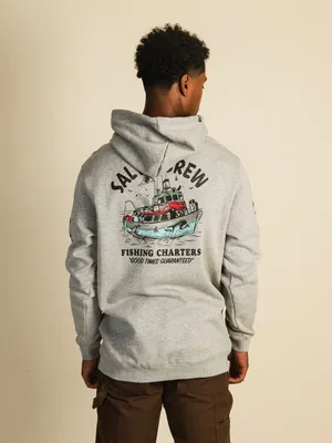 SALTY CREW FISHING CHARTERS PULL OVER HOODIE