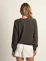SALTY CREW FIRST MATE APPLIQUE CREWNECK