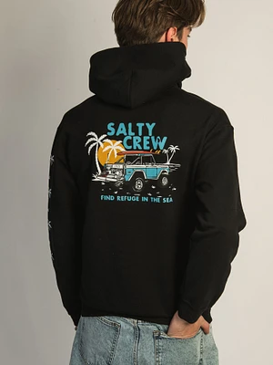 SALTY CREW OFF TRAIL PULLOVER HOODIE - BLACK